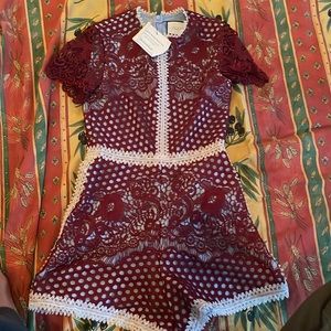 Alexis Magenta Romper